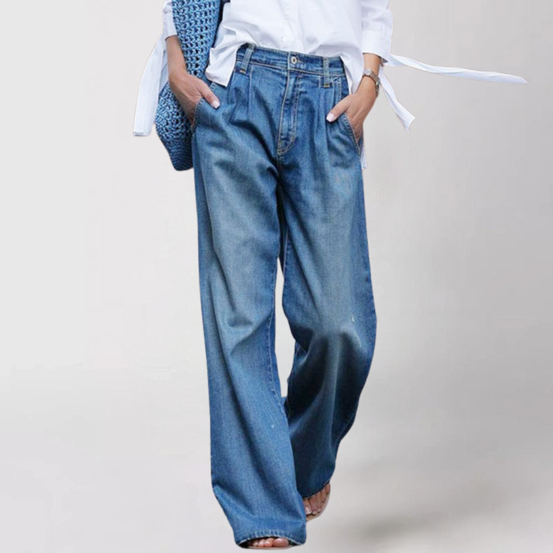 FlowDenim - Stijlvolle Losvallende Jeans voor Dames
