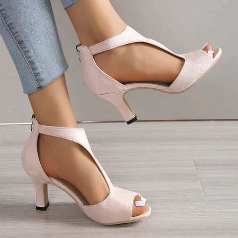 Emmy - Elegante Sandalen Met Hak, Open En Comfortabel