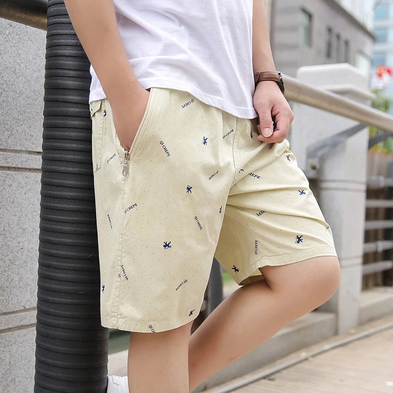 Nathan - Casual Short Met Print, Licht En Comfortabel Voor De Zomer