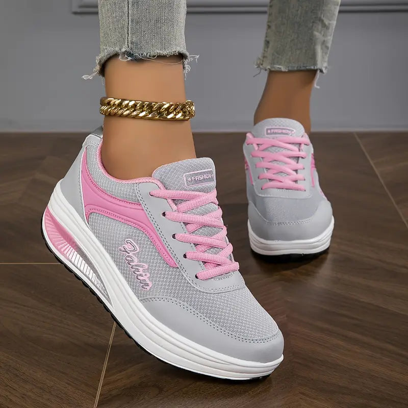 Chloe - Dames Sneakers met Comfortabel Design en Verhoogde Zool