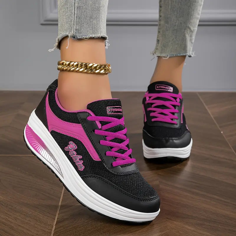 Chloe - Dames Sneakers met Comfortabel Design en Verhoogde Zool