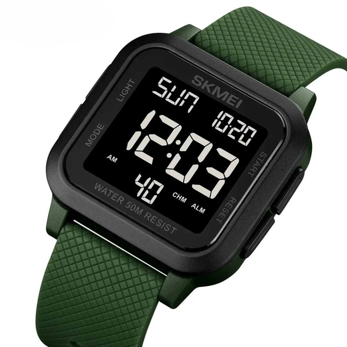 TechTime - Waterdicht Digitaal Horloge met Comfortabele Siliconen Band