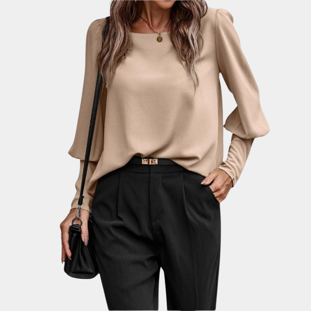 Elisa - Elegante Blouse Met Pofmouwen