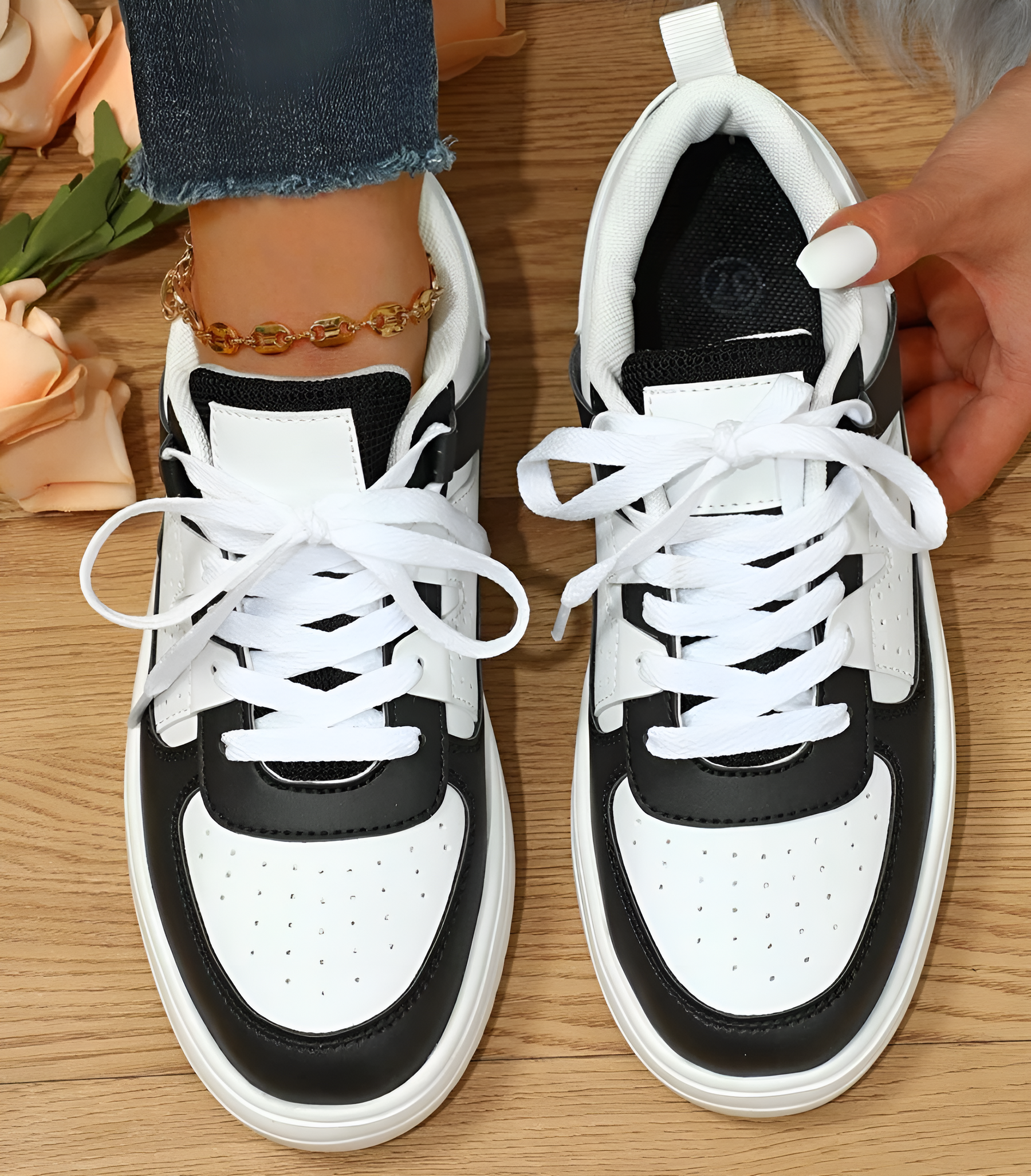 ColorWave - Trendy Sneakers met Verhoogd Comfort en Kleuraccenten