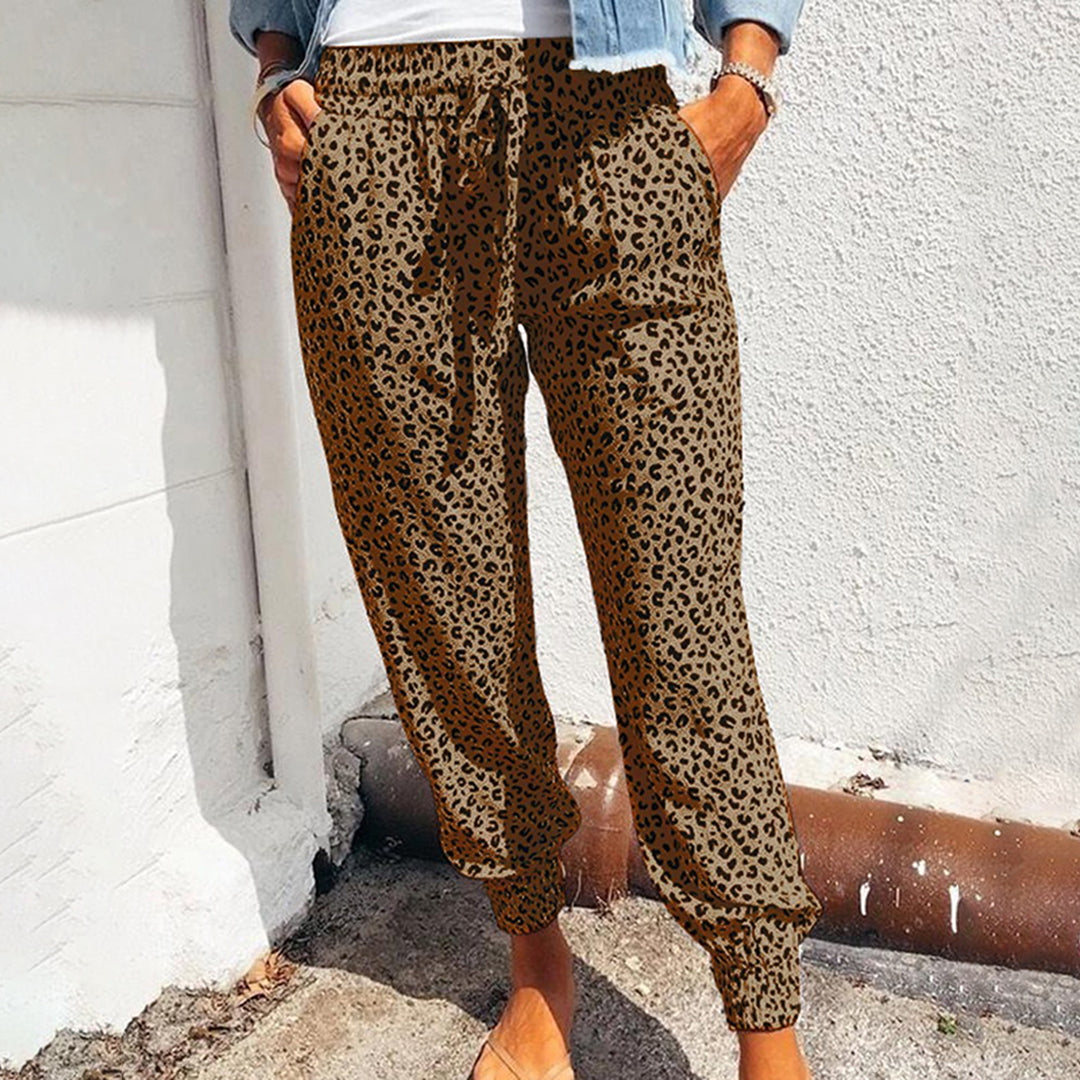 Nicky - Vloeiende En Casual Broek, Elastische Taille En Trendy Print