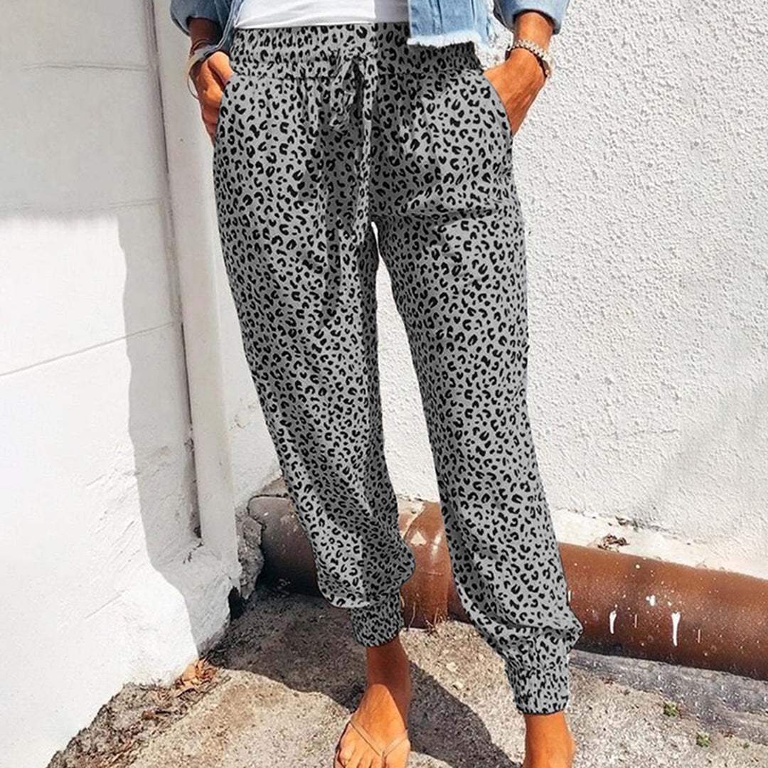 Nicky - Vloeiende En Casual Broek, Elastische Taille En Trendy Print