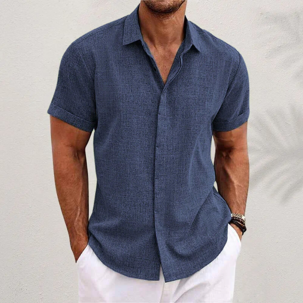 HorizonWear - Stijlvol Casual Kort Mouw Shirt