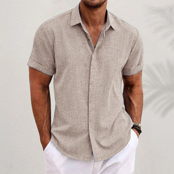 HorizonWear - Stijlvol Casual Kort Mouw Shirt
