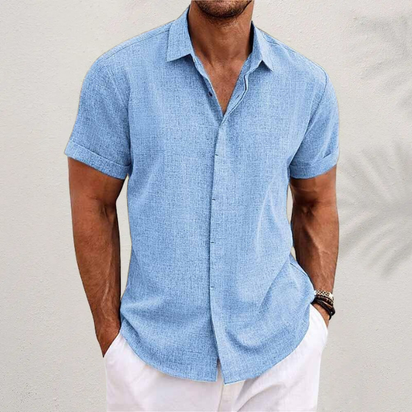 HorizonWear - Stijlvol Casual Kort Mouw Shirt