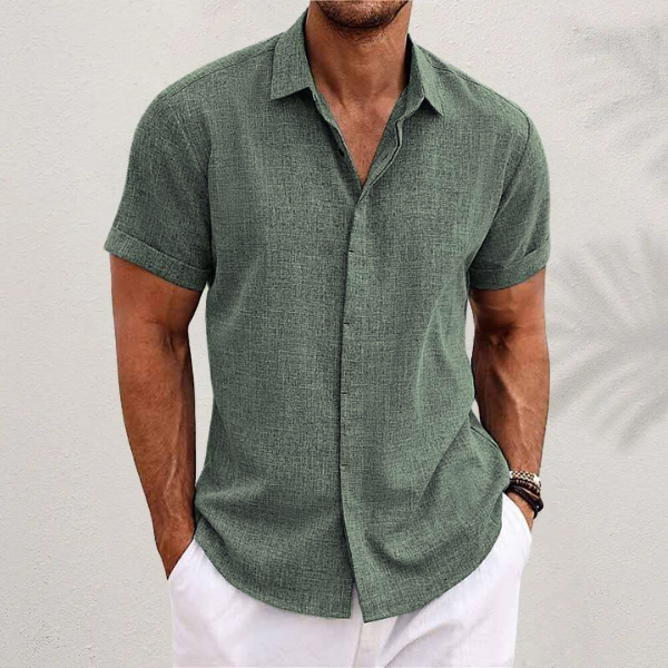 HorizonWear - Stijlvol Casual Kort Mouw Shirt