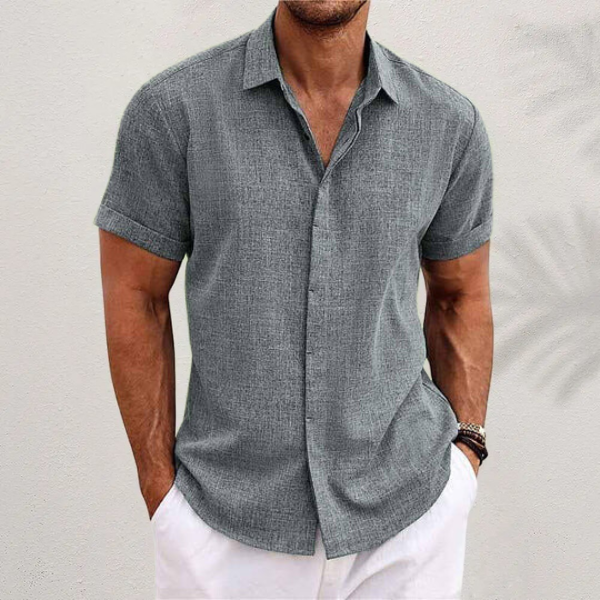 HorizonWear - Stijlvol Casual Kort Mouw Shirt