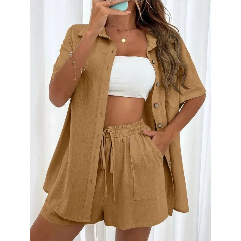 Lina - Lichte en Comfortabele Set met Blouse en Short
