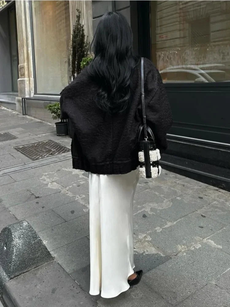 Nora - Elegante Lange Satijnen Rok voor Een Tijdloze Look