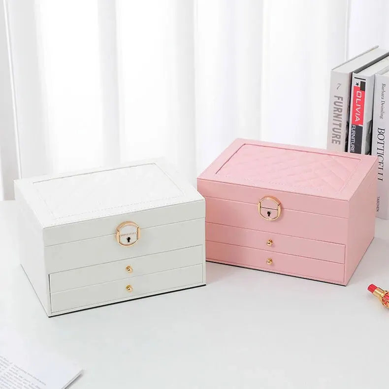 JewelryVault - Luxe Sieradendoos met Meerdere Lades en Vakjes