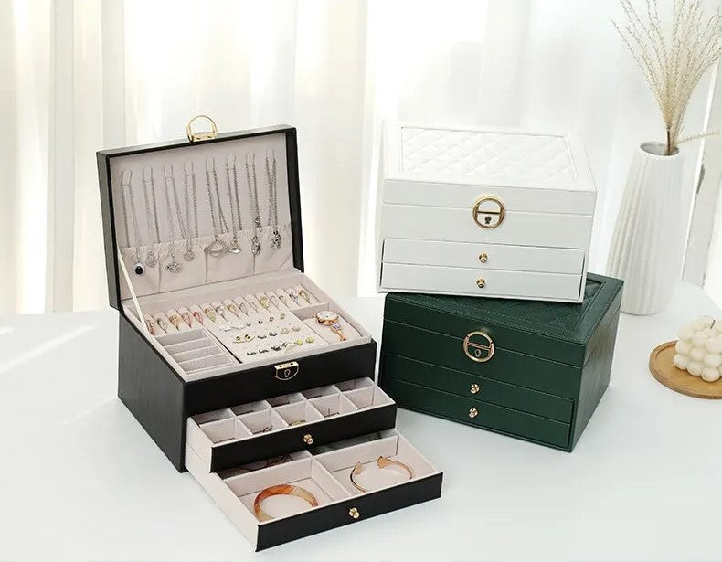 JewelryVault - Luxe Sieradendoos met Meerdere Lades en Vakjes