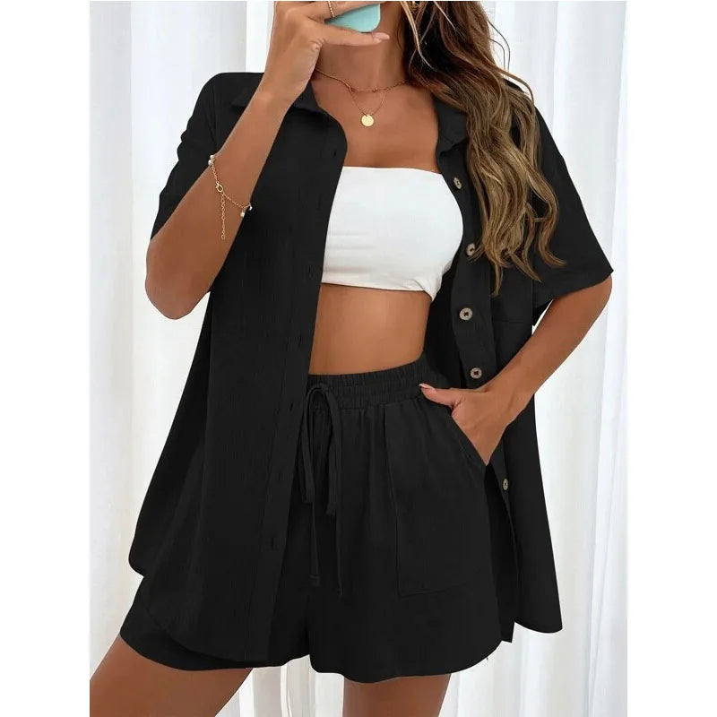 Lina - Lichte en Comfortabele Set met Blouse en Short