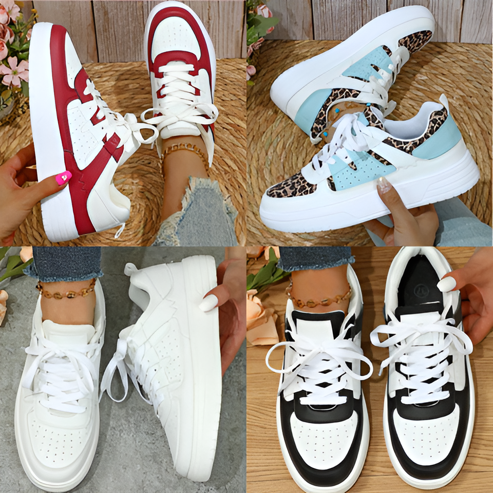 ColorWave - Trendy Sneakers met Verhoogd Comfort en Kleuraccenten