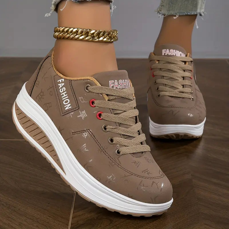 Chloe - Dames Sneakers met Comfortabel Design en Verhoogde Zool