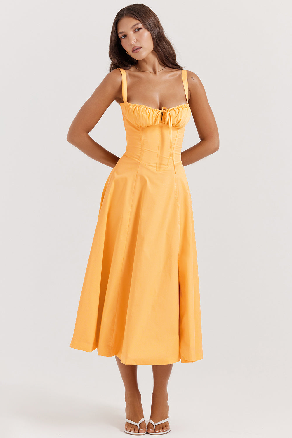Sofia - Elegante Vintage Korset Midi Jurk