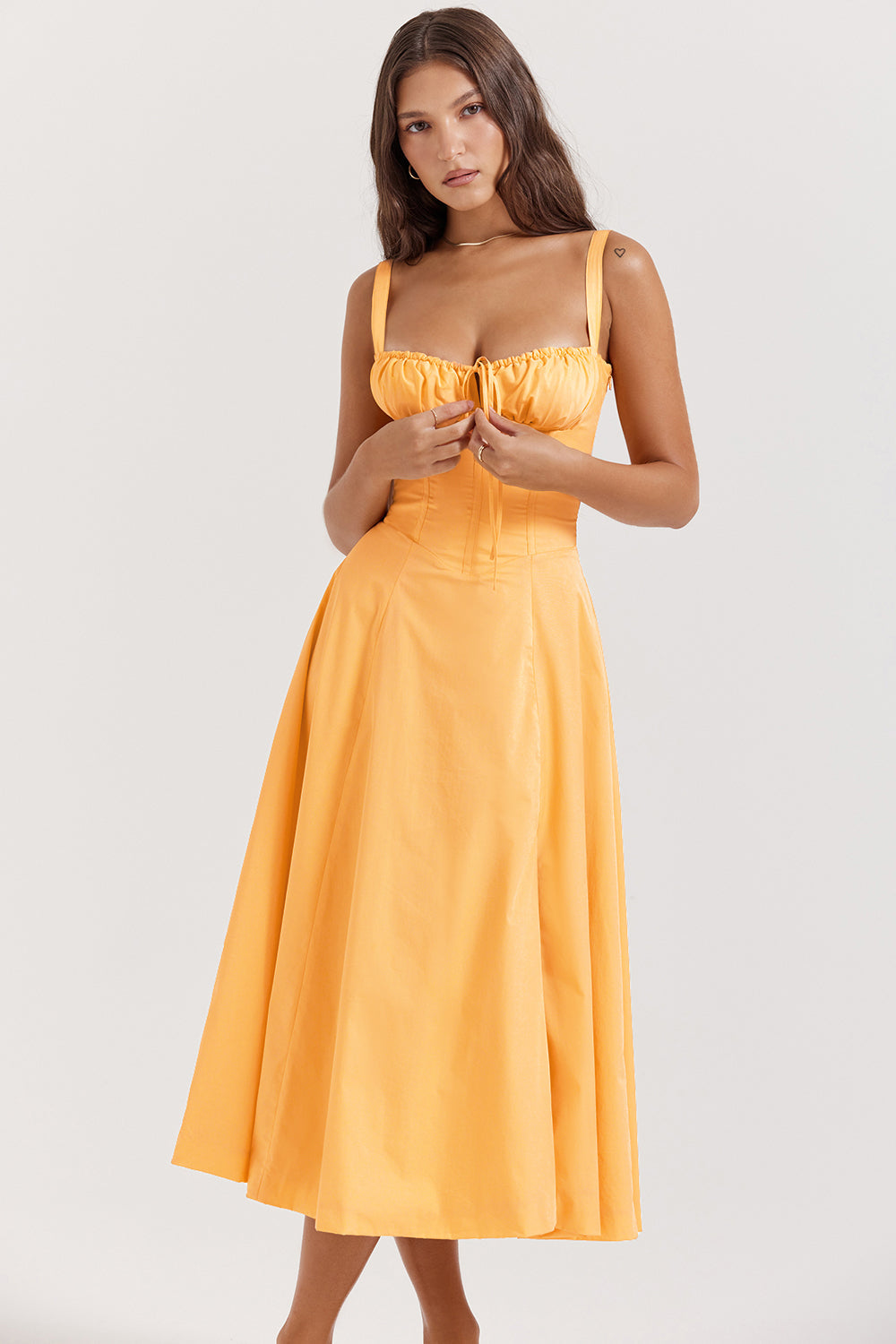 Sofia - Elegante Vintage Korset Midi Jurk