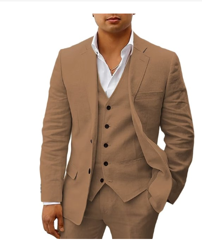 Luca - Stijlvol 3-Delig Slim Fit Pak met Gilet