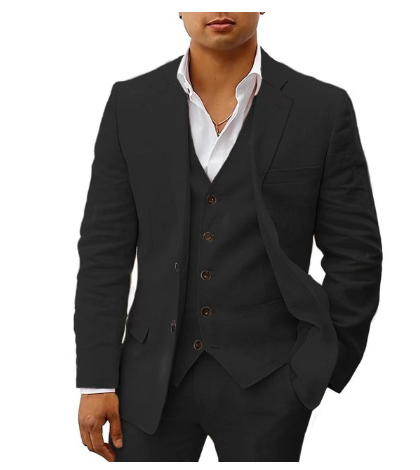 Luca - Stijlvol 3-Delig Slim Fit Pak met Gilet