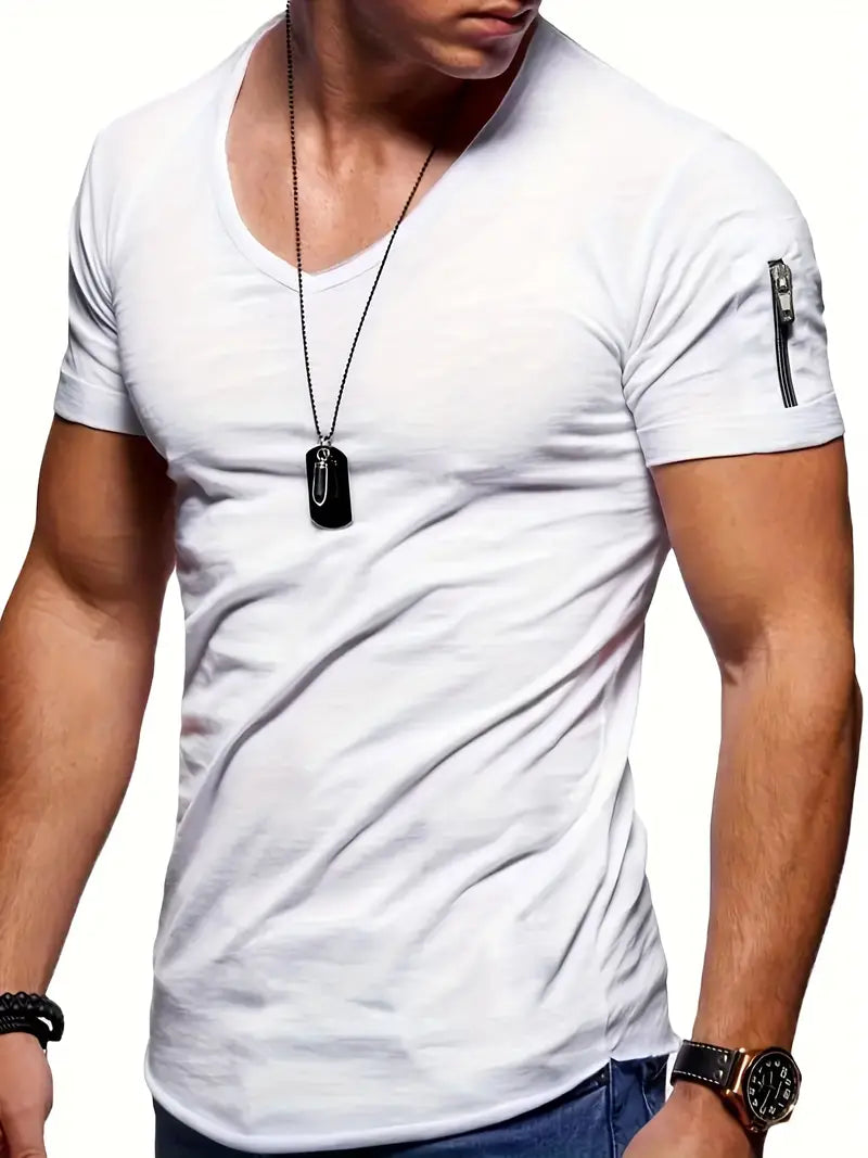 Peter - Getailleerd T-Shirt Met Ritszak, Urbane En Moderne Stijl
