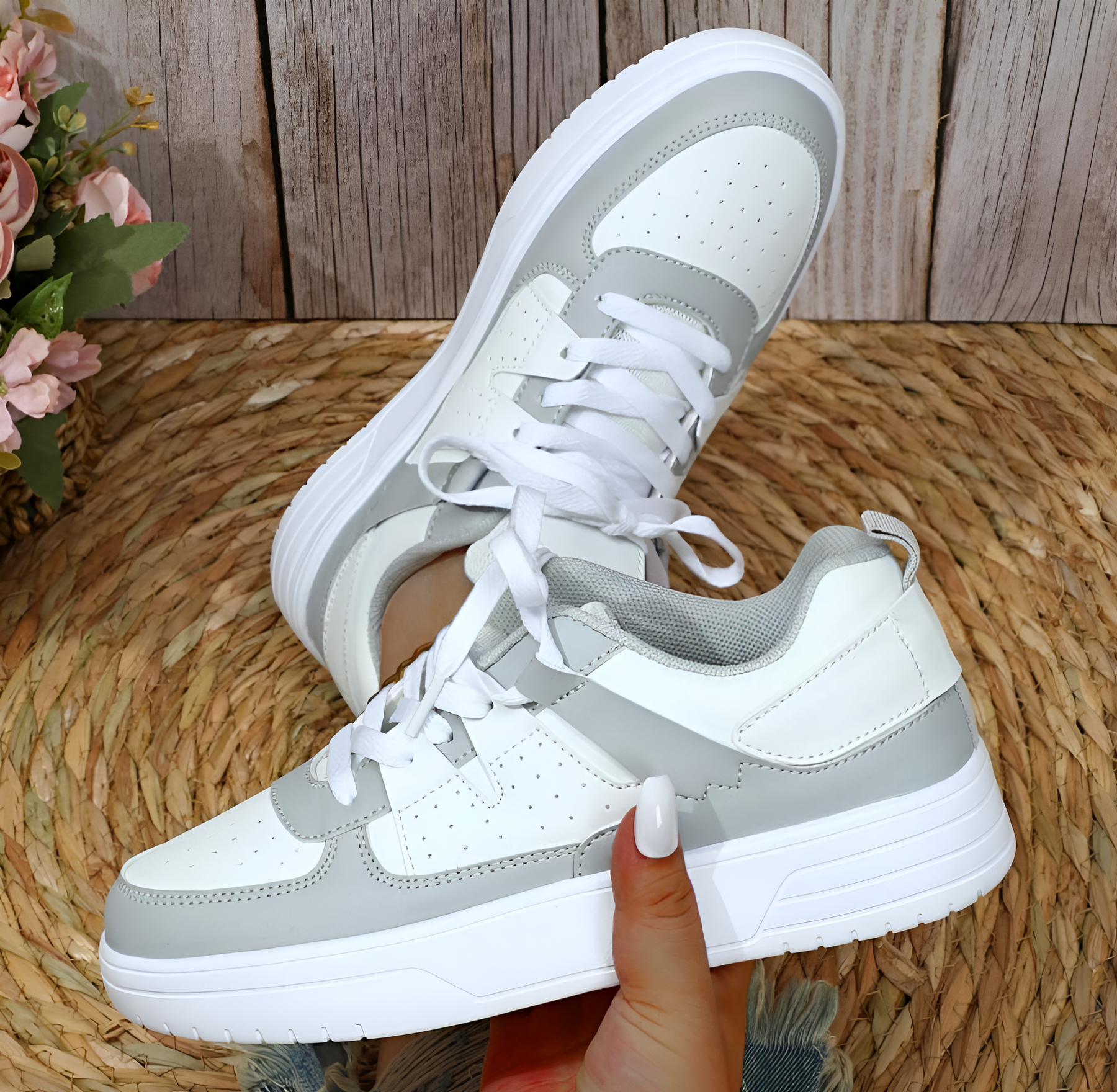 ColorWave - Trendy Sneakers met Verhoogd Comfort en Kleuraccenten