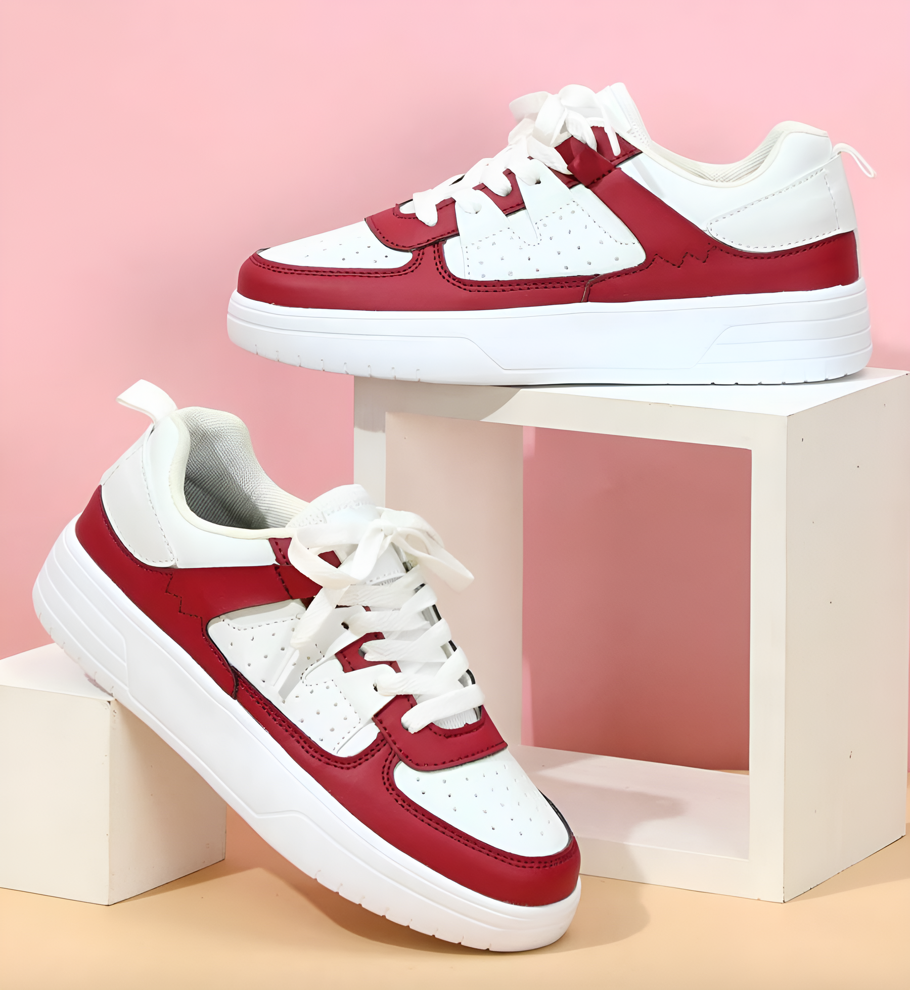 ColorWave - Trendy Sneakers met Verhoogd Comfort en Kleuraccenten