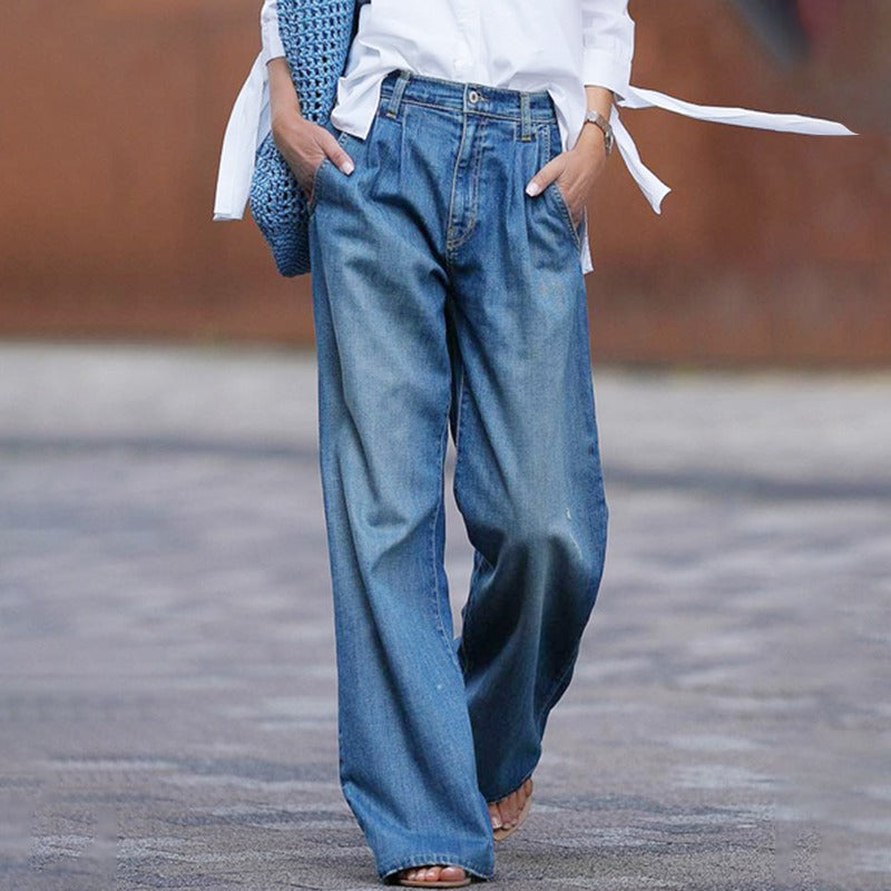 FlowDenim - Stijlvolle Losvallende Jeans voor Dames