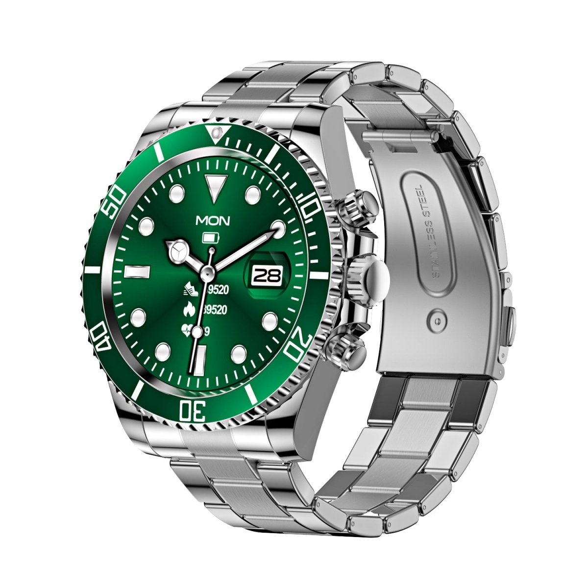 SmartGenius - Luxe roestvrijstalen smartwatch