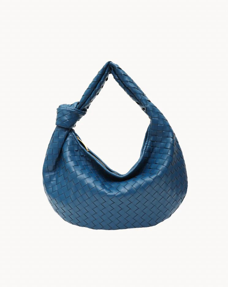 WovenStyle - Luxe Gevlochten Schoudertas voor Dames