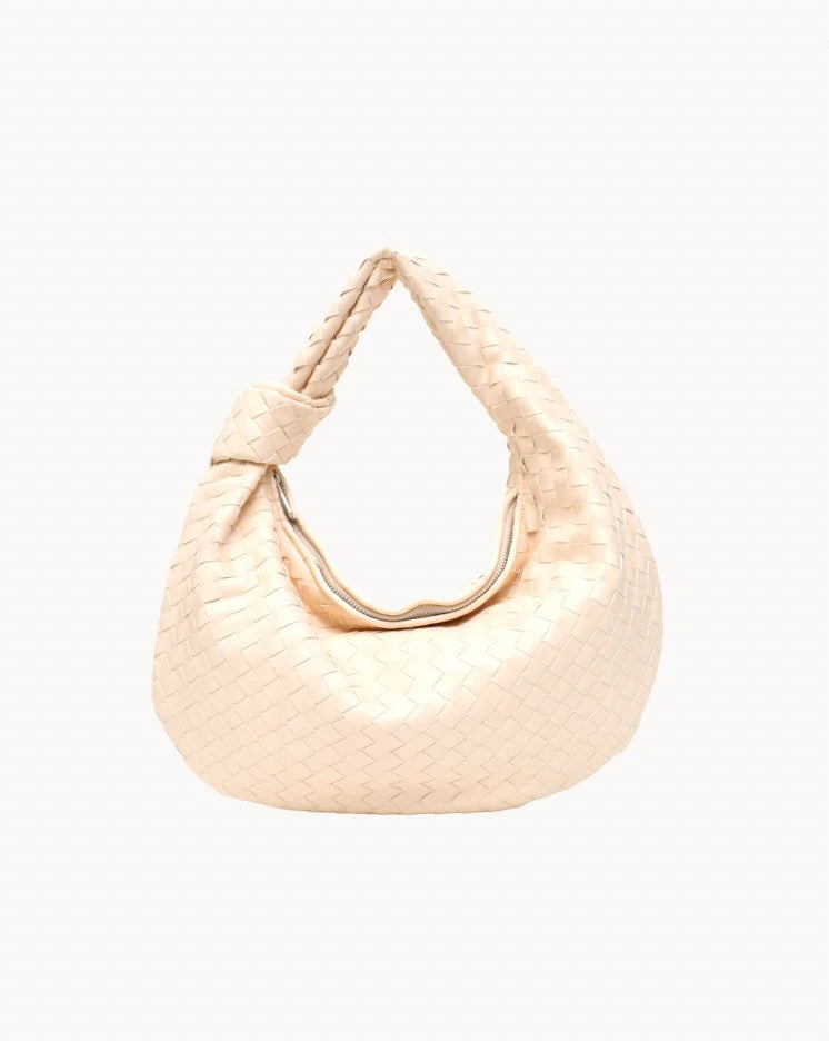 WovenStyle - Luxe Gevlochten Schoudertas voor Dames