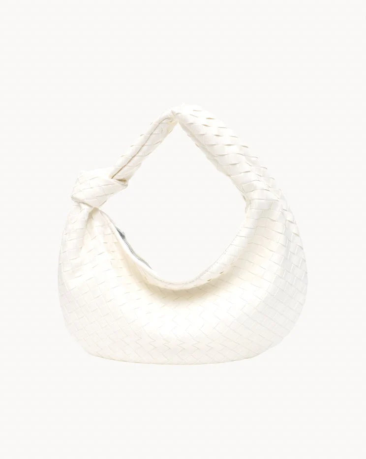 WovenStyle - Luxe Gevlochten Schoudertas voor Dames