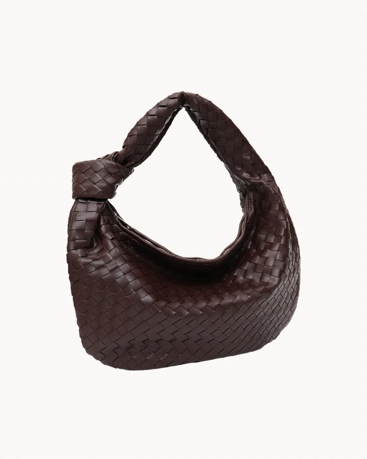 WovenStyle - Luxe Gevlochten Schoudertas voor Dames