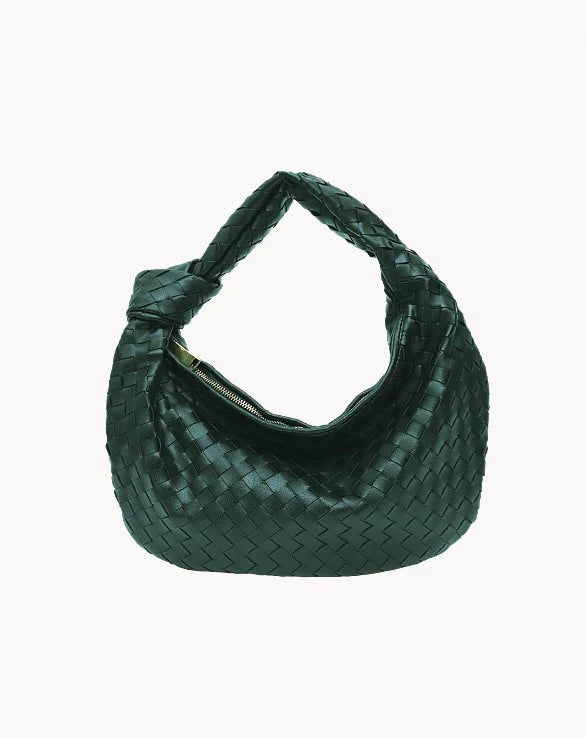 WovenStyle - Luxe Gevlochten Schoudertas voor Dames