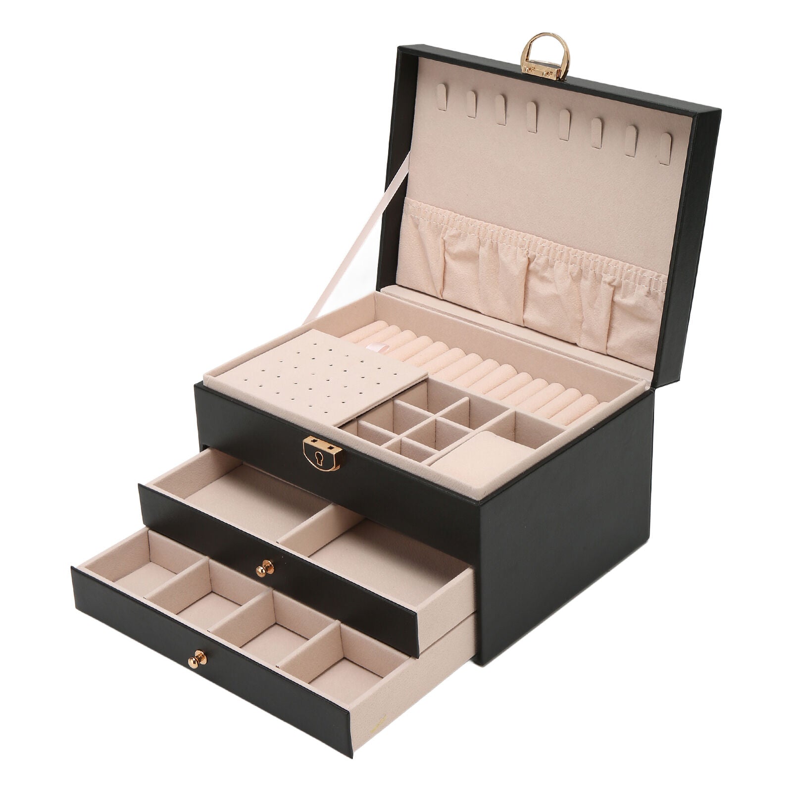 JewelryVault - Luxe Sieradendoos met Meerdere Lades en Vakjes
