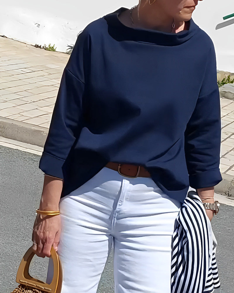 Top Modern Losvallend Stretchstof voor Dames | Dagelijks Comfort | Stijlvol en Ademend