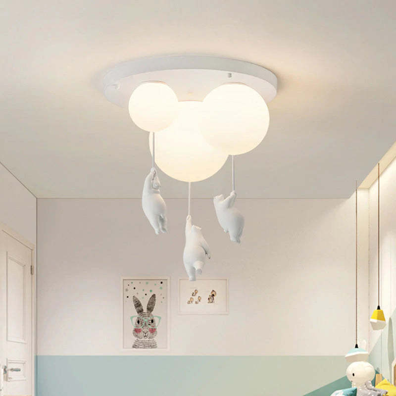 CloudyBear - Moderne Plafondlamp met Uniek Dieren Design