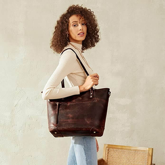 UrbanTote - Luxe Leren Dames Tas voor Elke Dag