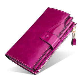 RoyalFlap - Luxe Leren Dames Portemonnee met Meerdere Compartimenten