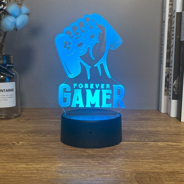 GlowGaming - 3D LED Lamp met Opvallend design voor Gamerskamer