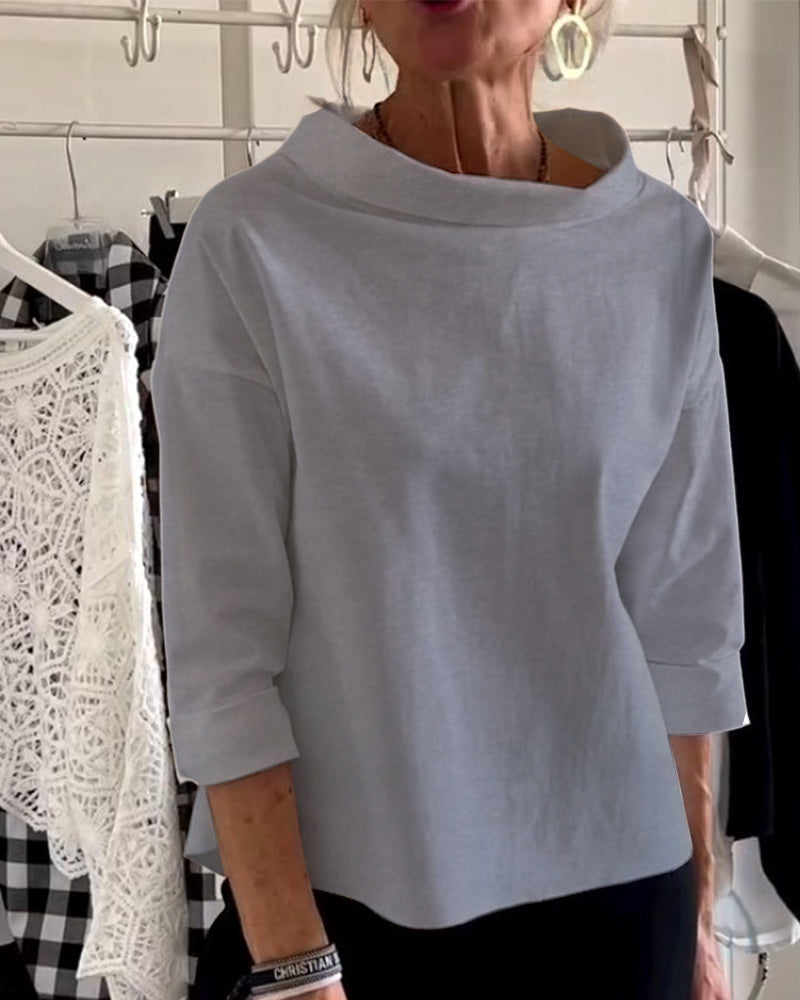 Top Modern Losvallend Stretchstof voor Dames | Dagelijks Comfort | Stijlvol en Ademend