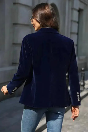 Dames Stijlvolle Blazer Met Gouden Knopen | Stijl en comfort