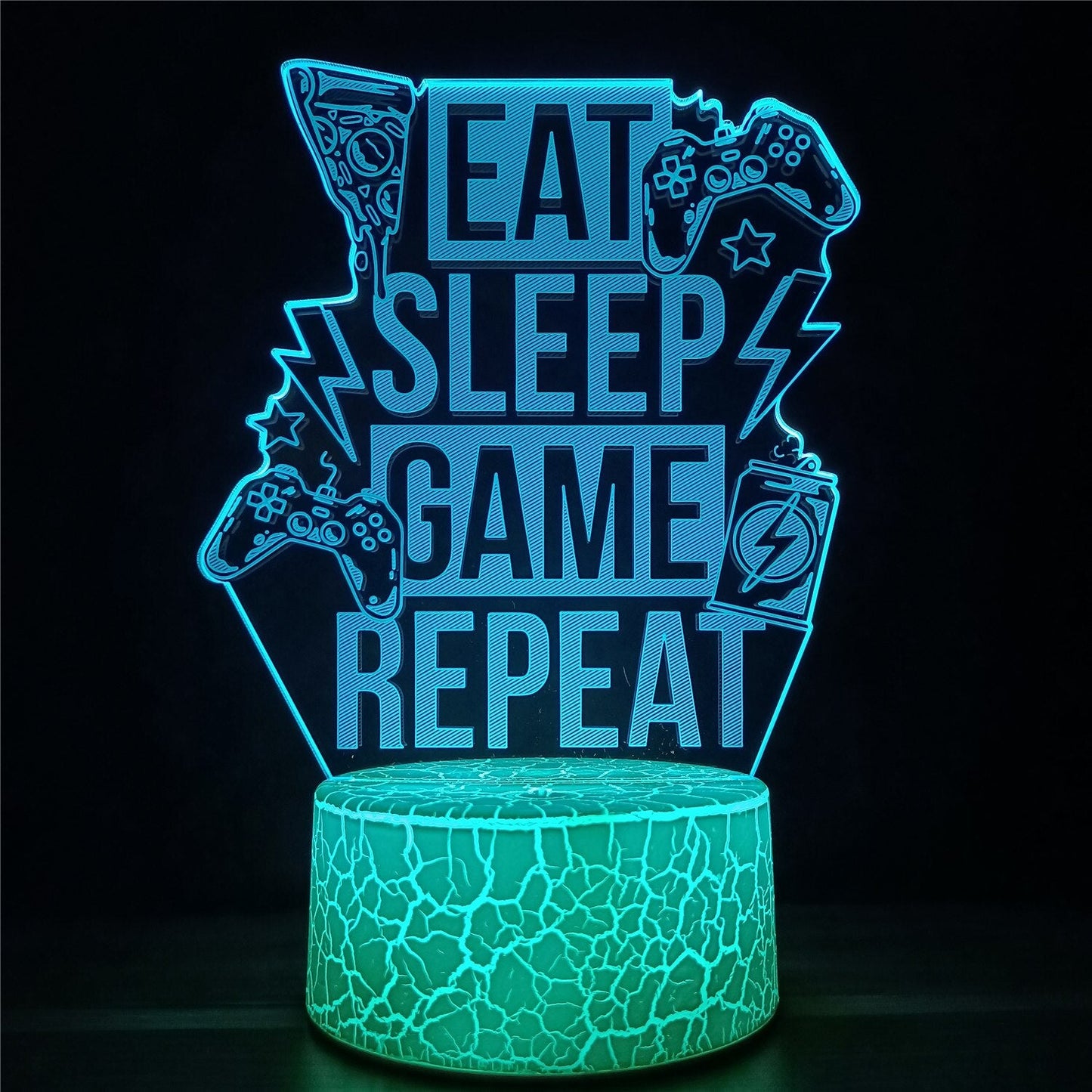 GlowGaming - 3D LED Lamp met Opvallend design voor Gamerskamer