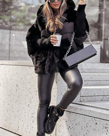 Elegante Oversized Winterjas met Capuchon – Warme Stijl