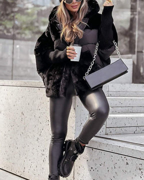 Elegante Oversized Winterjas met Capuchon – Warme Stijl
