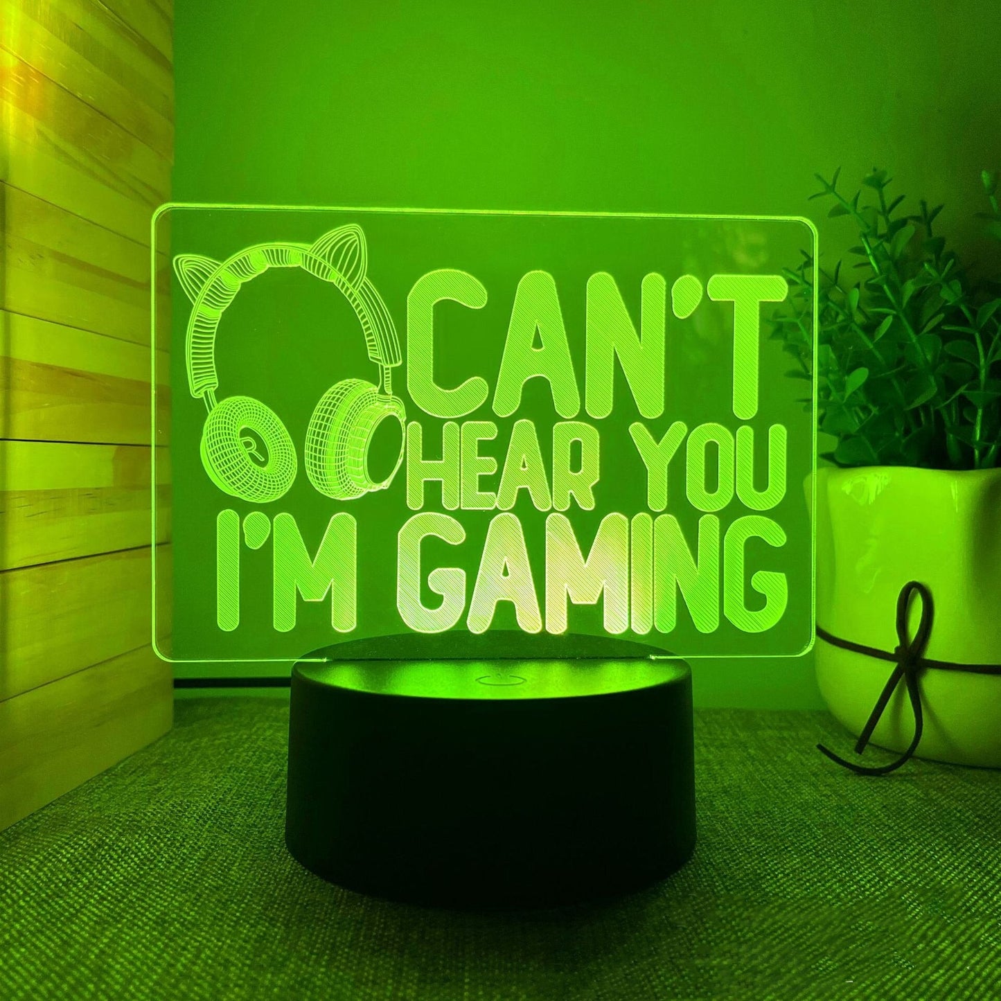 GlowGaming - 3D LED Lamp met Opvallend design voor Gamerskamer