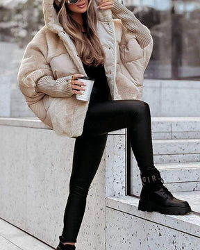 Elegante Oversized Winterjas met Capuchon – Warme Stijl