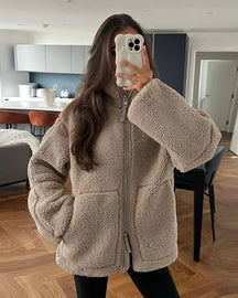 Dames Gezellige Teddy Jas | Moderne & Warmte